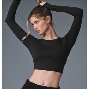 ALO Yoga Alosoft Crop Finesse Long Sleeve